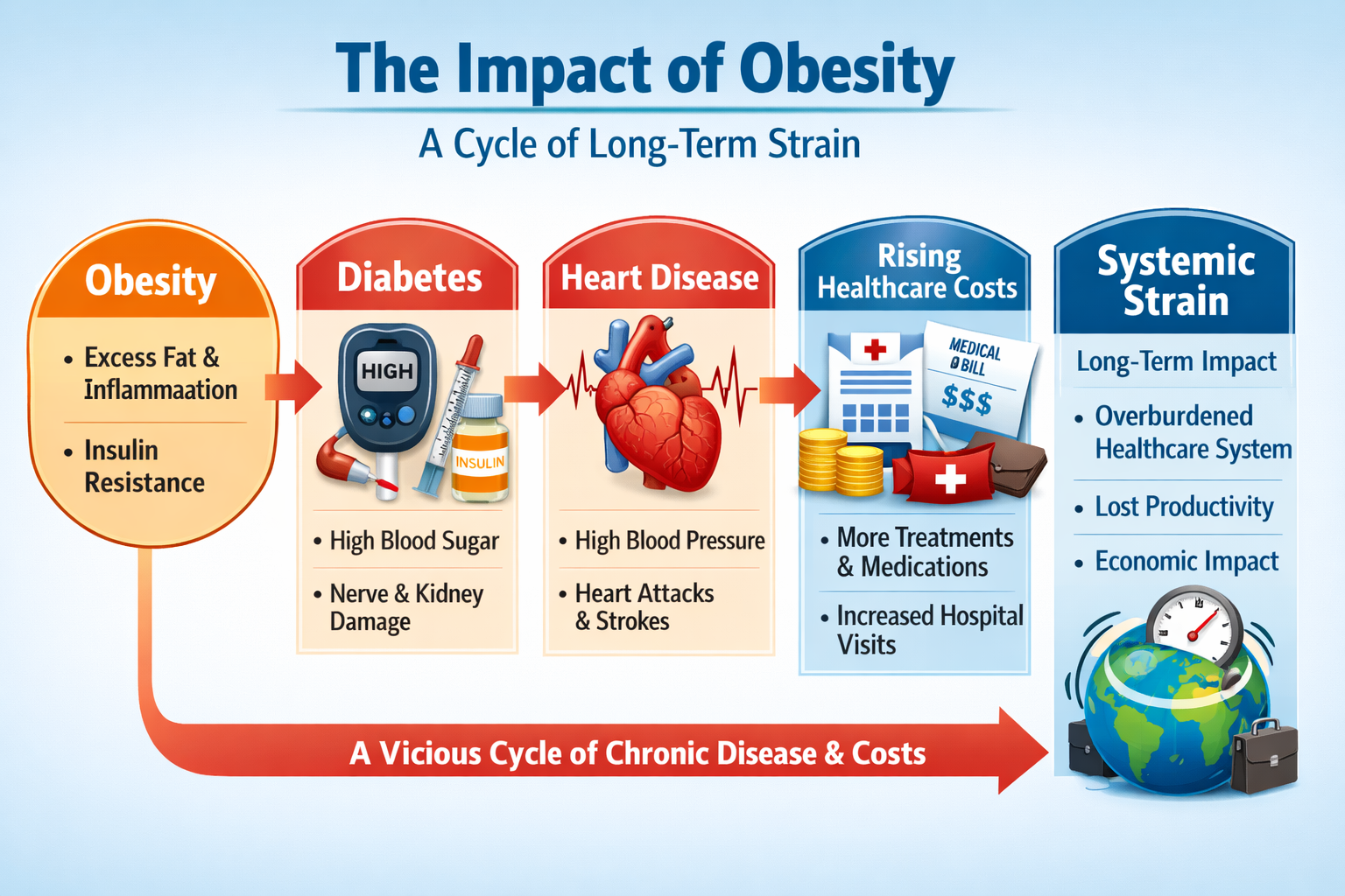 Obesity impact on health systems
