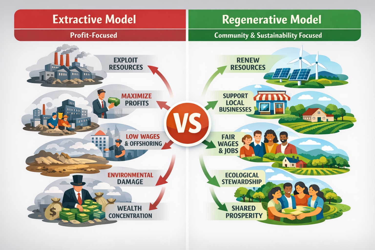 Extractive vs regenerative business models