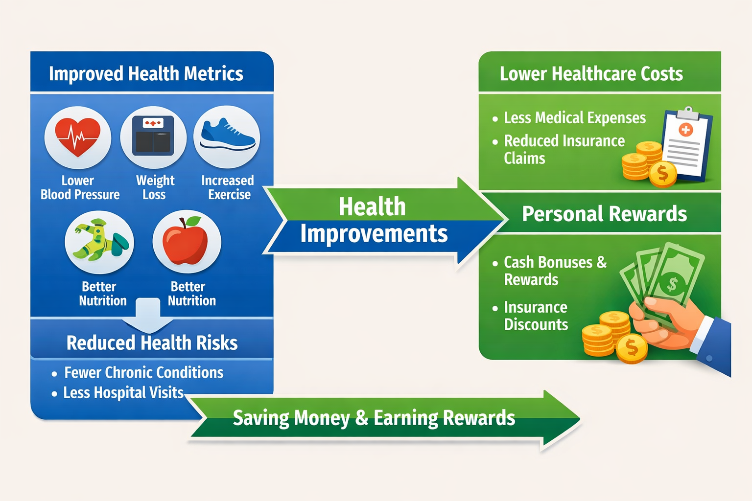 Incentivized health improvement system