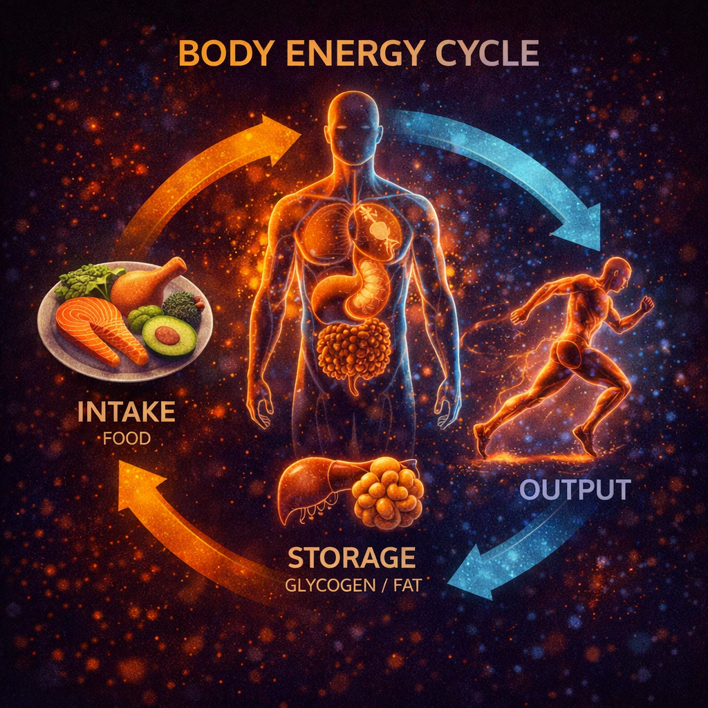 Human body as an energy system