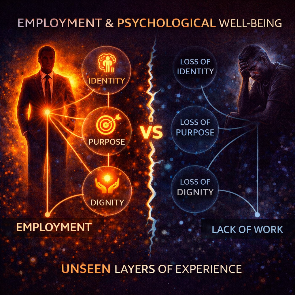 Relationship between work, identity, and dignity