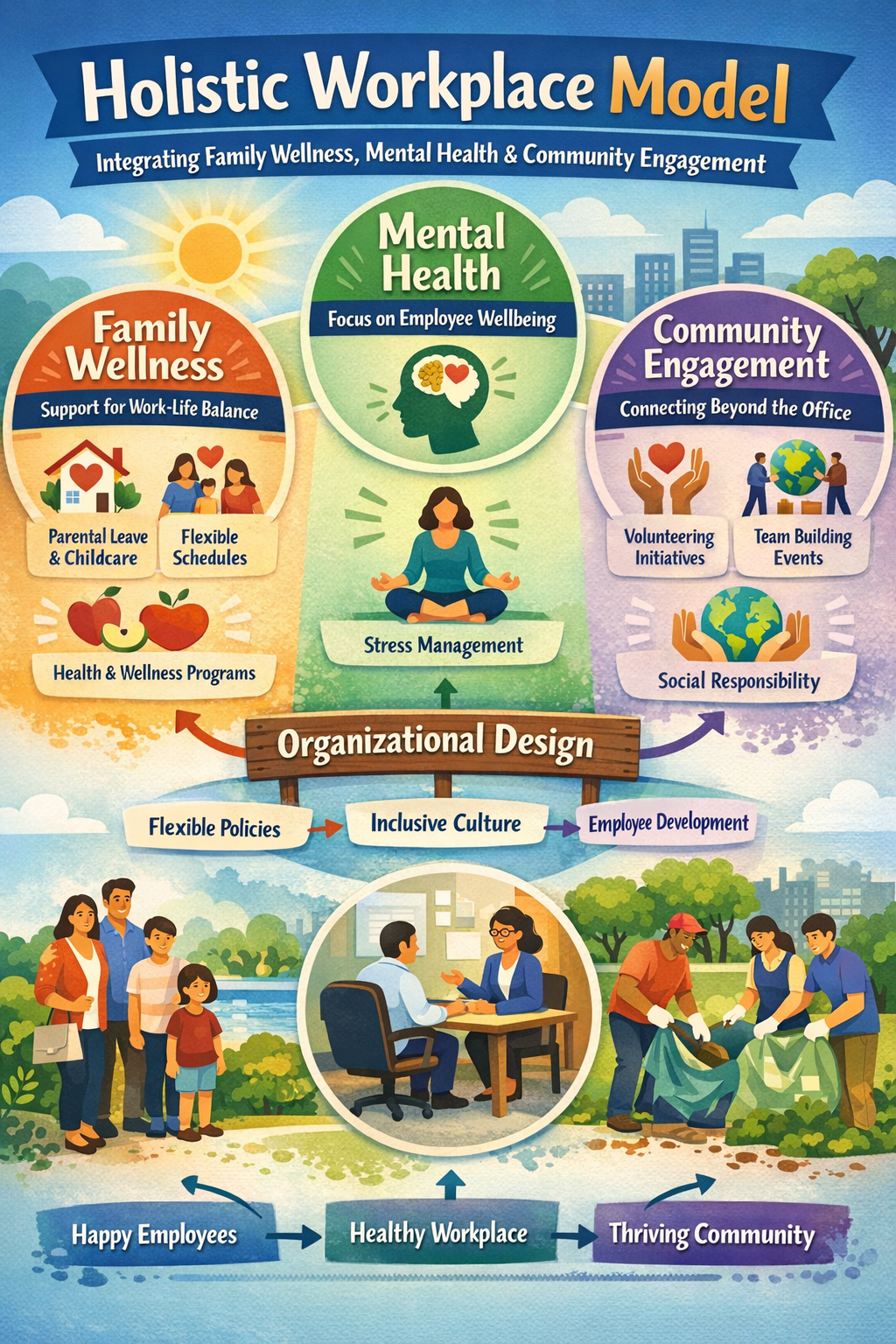 Family-centered workplace ecosystem