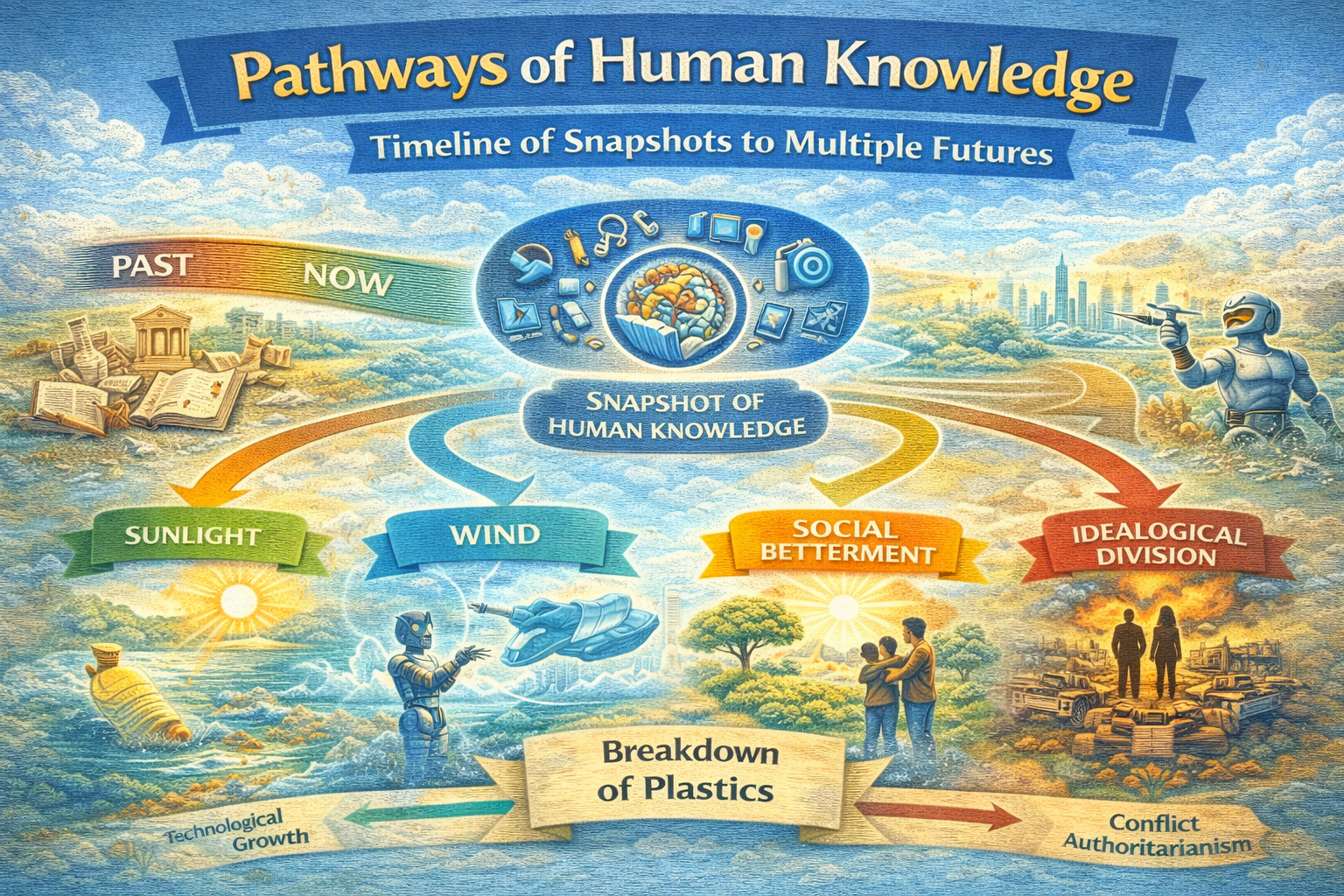 Knowledge snapshot and branching futures